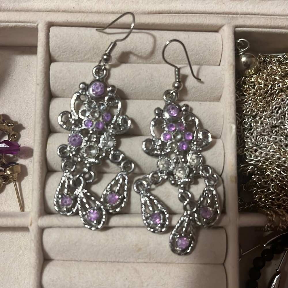 Silver earrings